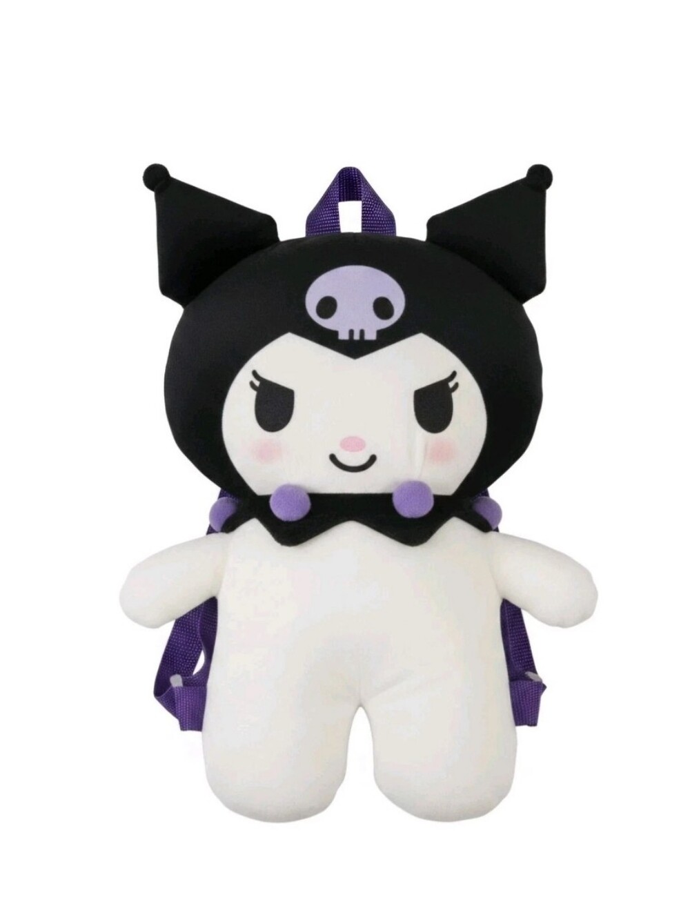 Sanrio Hello Kitty Kuromi Plush 15" Backpack 2-n-1 Design Licensed